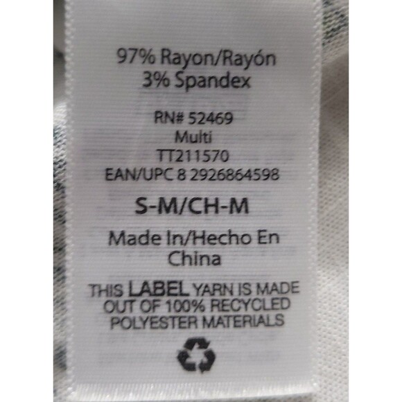 Time and Tru Boho Paisley Kimono green tan size Small medium - Picture 6 of 6